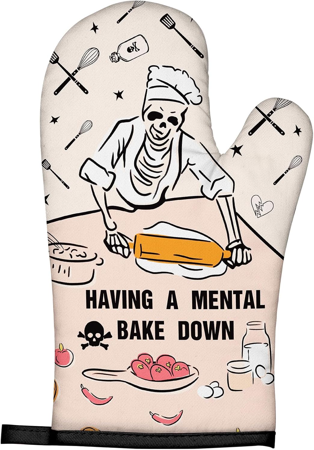 Kitchen Design For Baking - Funny Oven Mitts Heat Resistant -