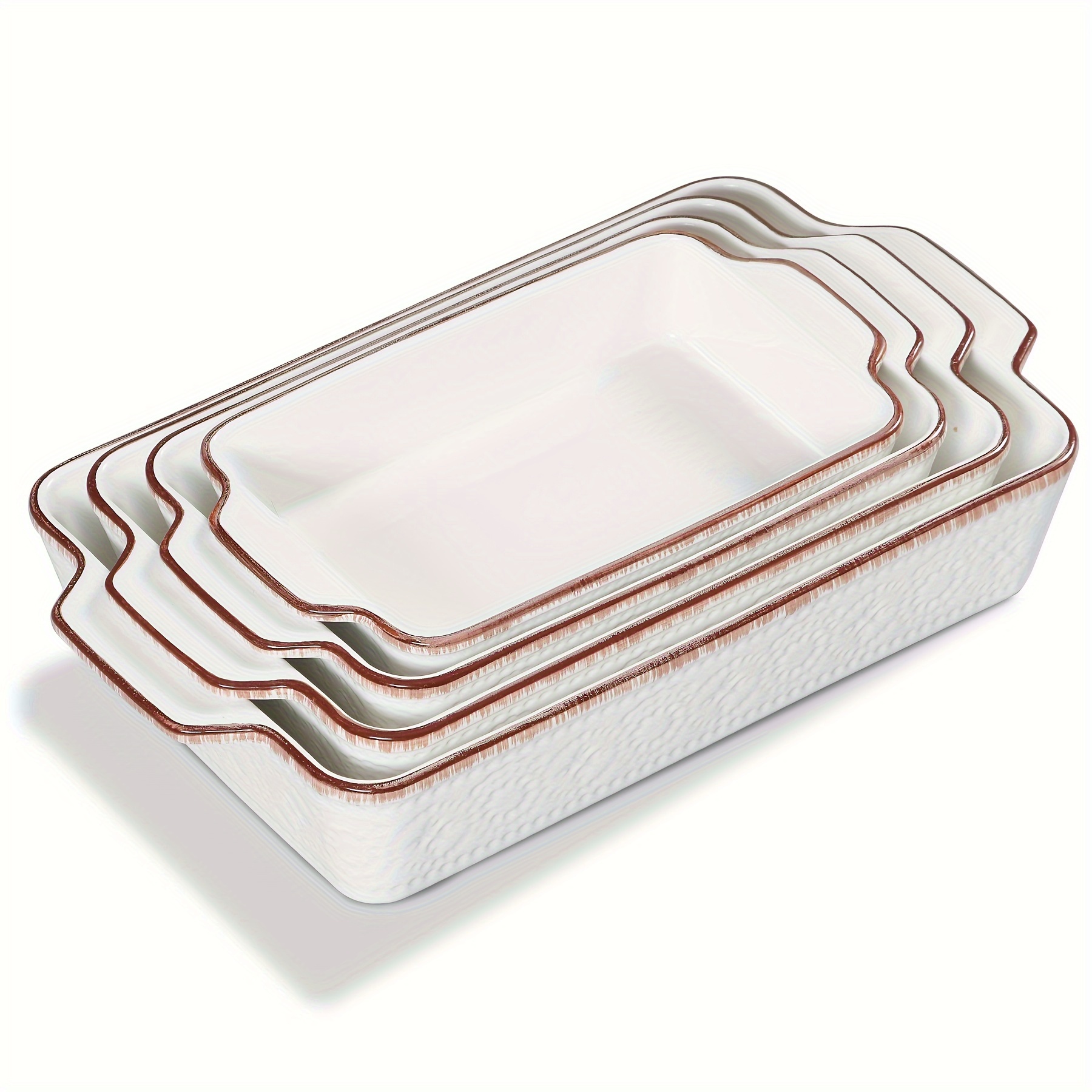 Kitchen Baking Cake - Ceramic Bakeware Set of 4, Porcelain