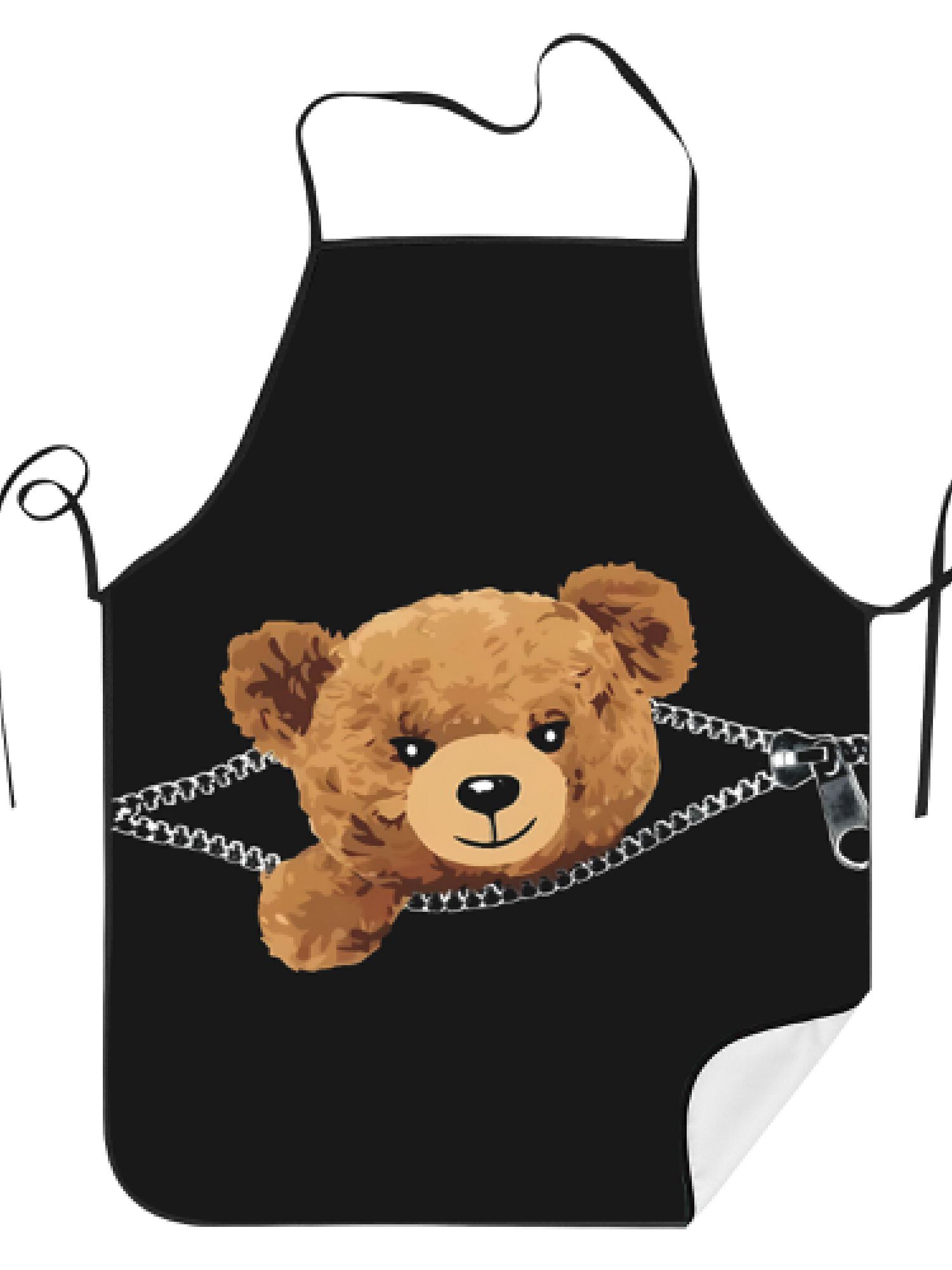 1pc Zipper Bear Apron Cute Ted – обзор и цена Kitchen Baking Background
