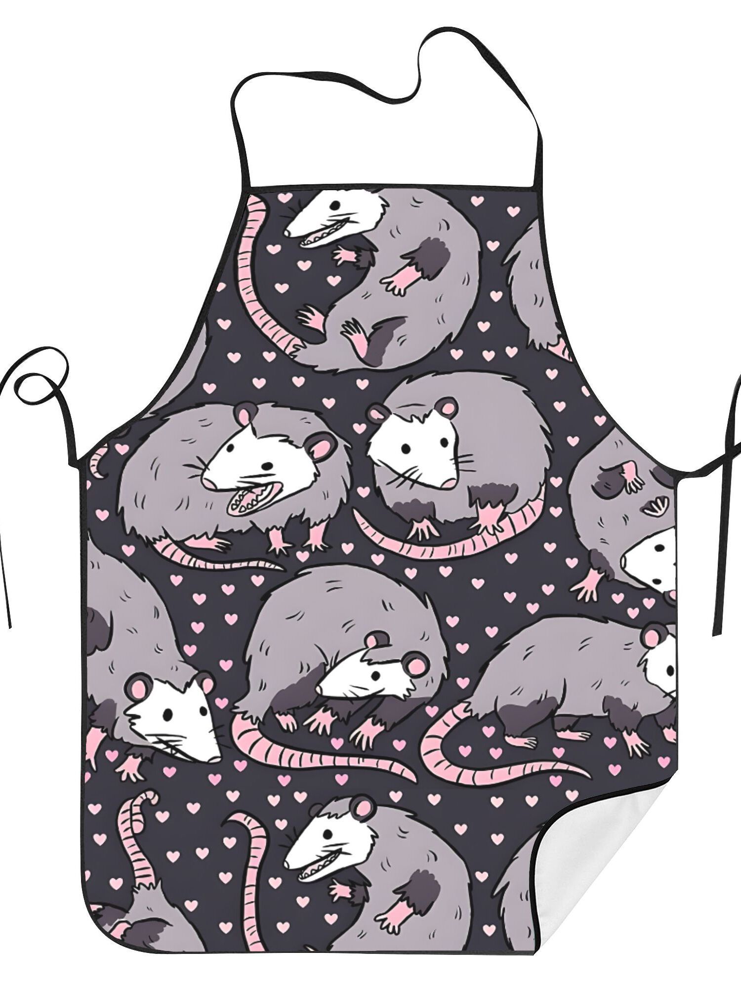 Cute Opossum Pattern Apron Bla – обзор и цена Kitchen Baking Background