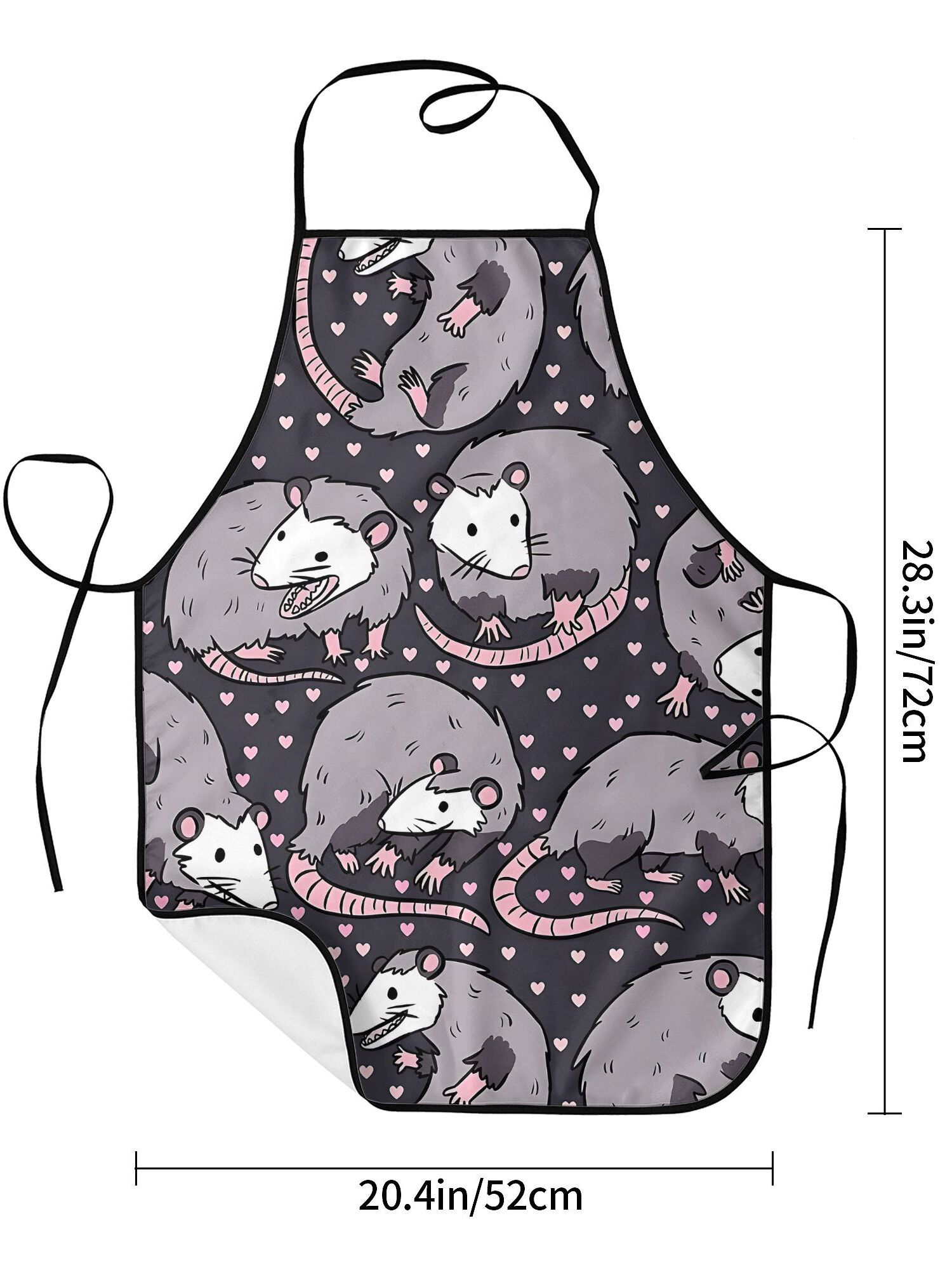 Cute Opossum Pattern Apron Bla – обзор и цена Kitchen Baking Background