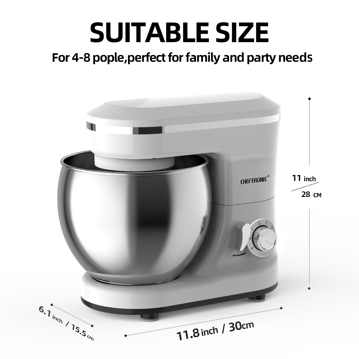 5L Multifunction Electric Stan – обзор и цена Kitchen Robot Baking