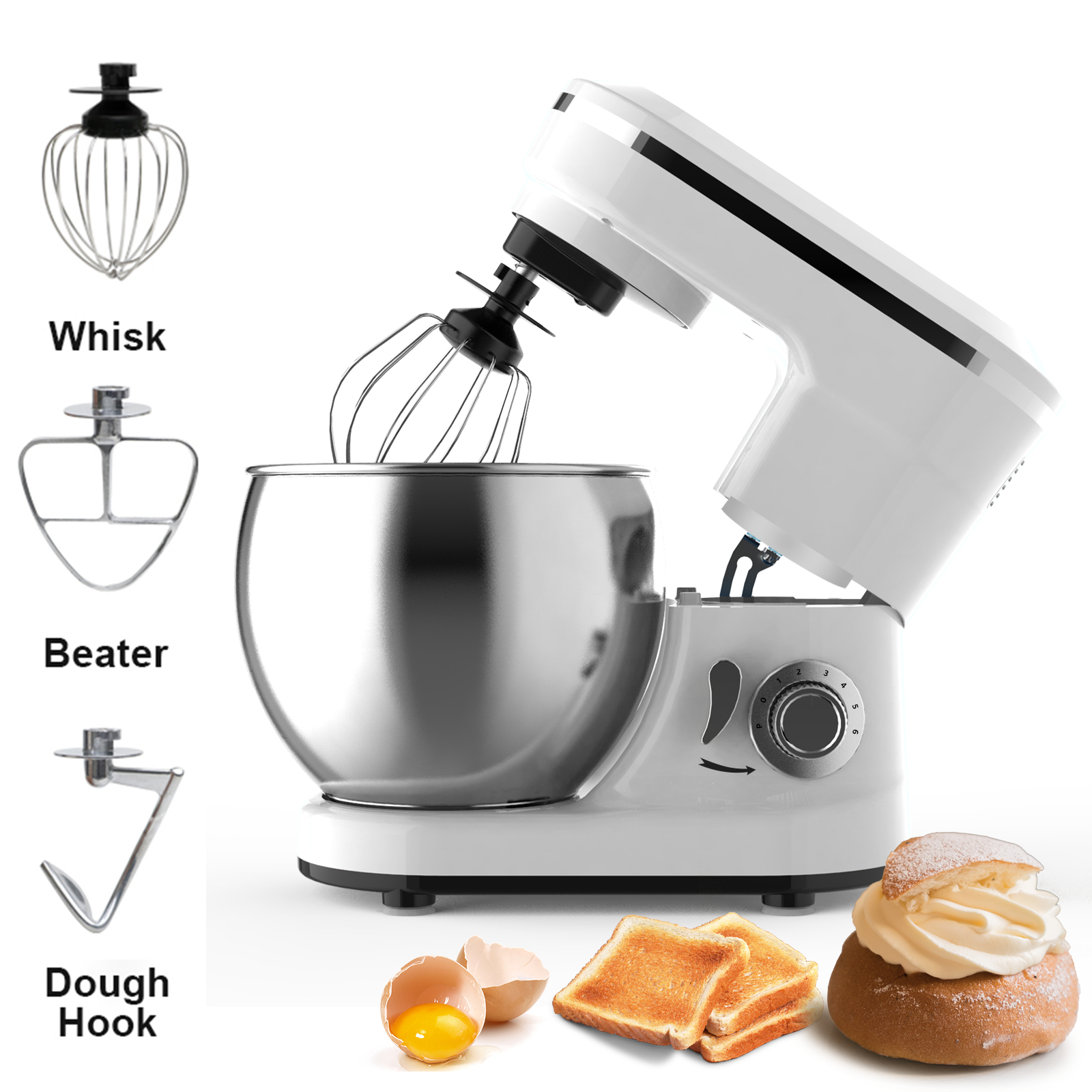 5L Multifunction Electric Stan – обзор и цена Kitchen Robot Baking