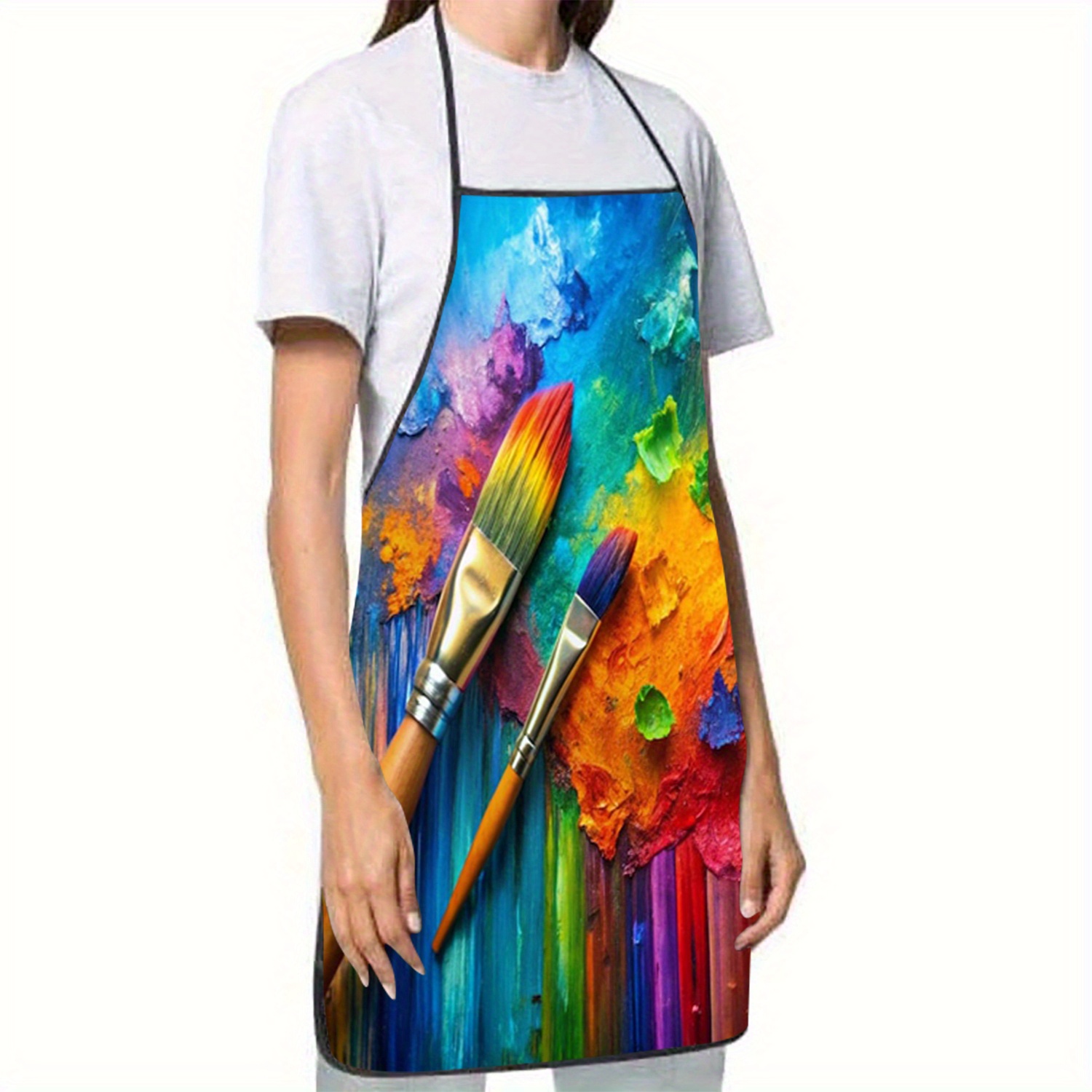 Vibrant Abstract Paint Brush P – обзор и цена Kitchen Baking Cloth