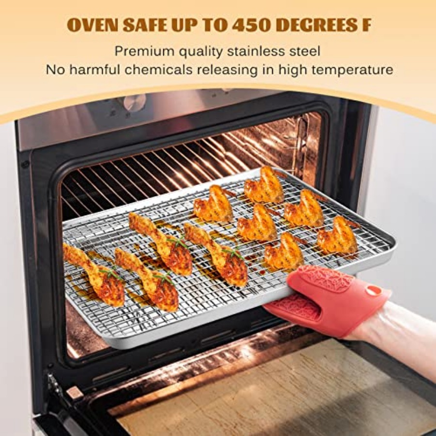 Half Sheet Baking Pan with Rac – обзор и цена Cooling Rack Wire