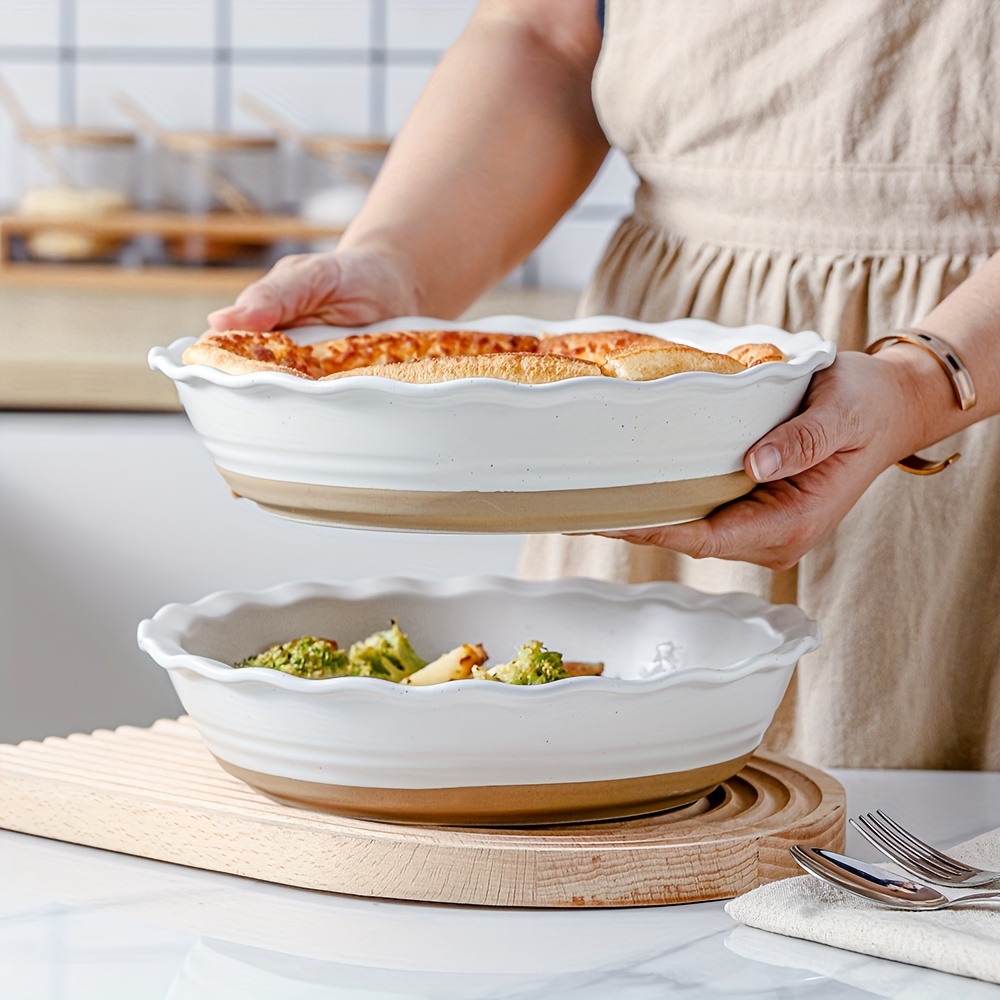 2pcs 10 Inch Ceramic Pie Dish, – обзор и цена Kitchen Baking Dishes