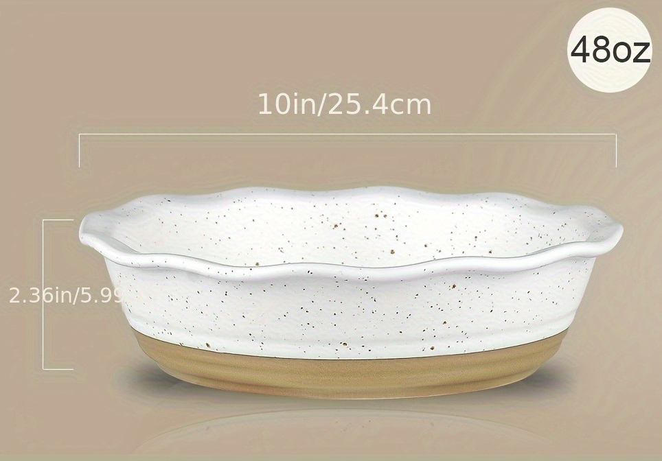 2pcs 10 Inch Ceramic Pie Dish, – обзор и цена Kitchen Baking Dishes