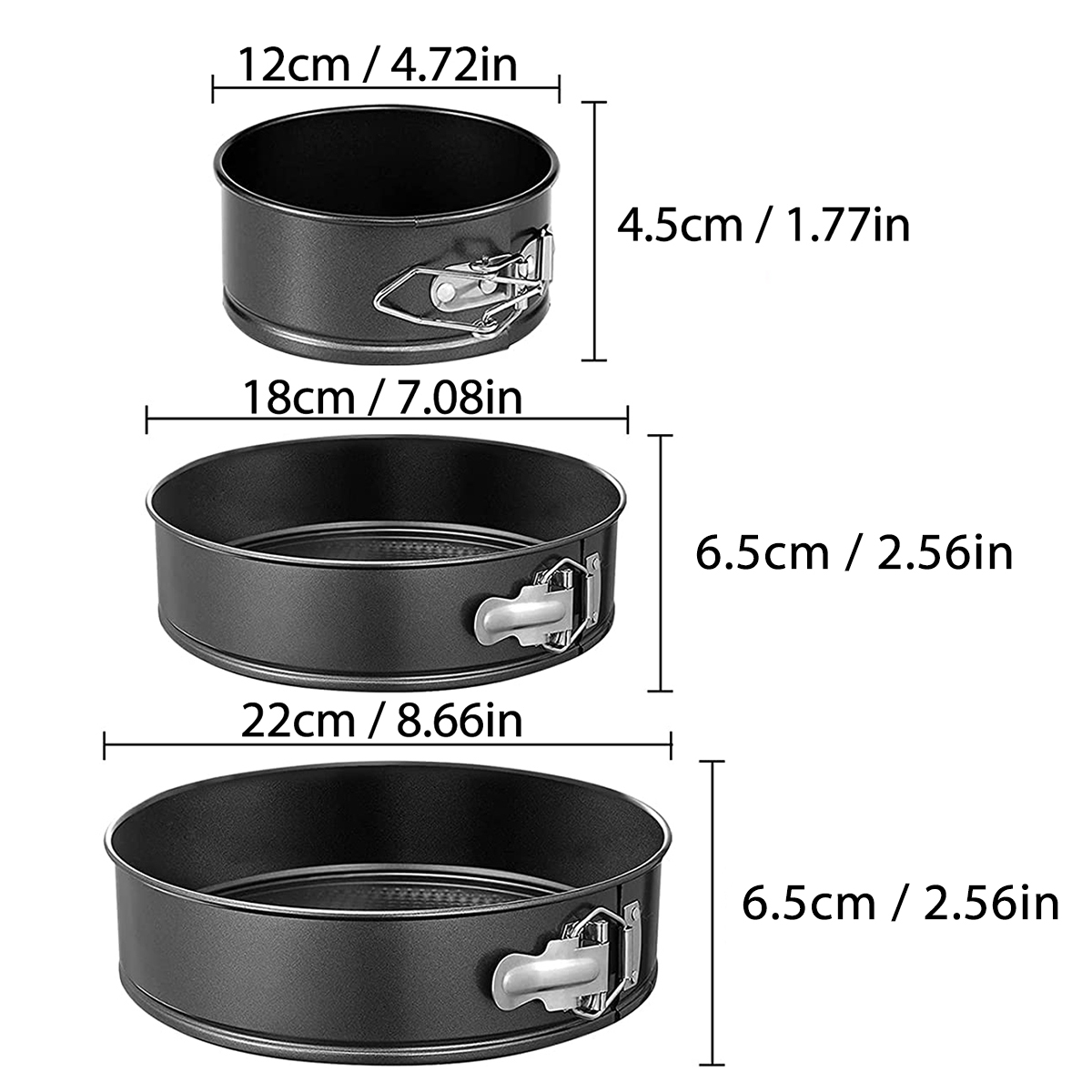 1PC, 3PCS Cake Pan Set, Round  – обзор и цена Kitchen Baking Cake