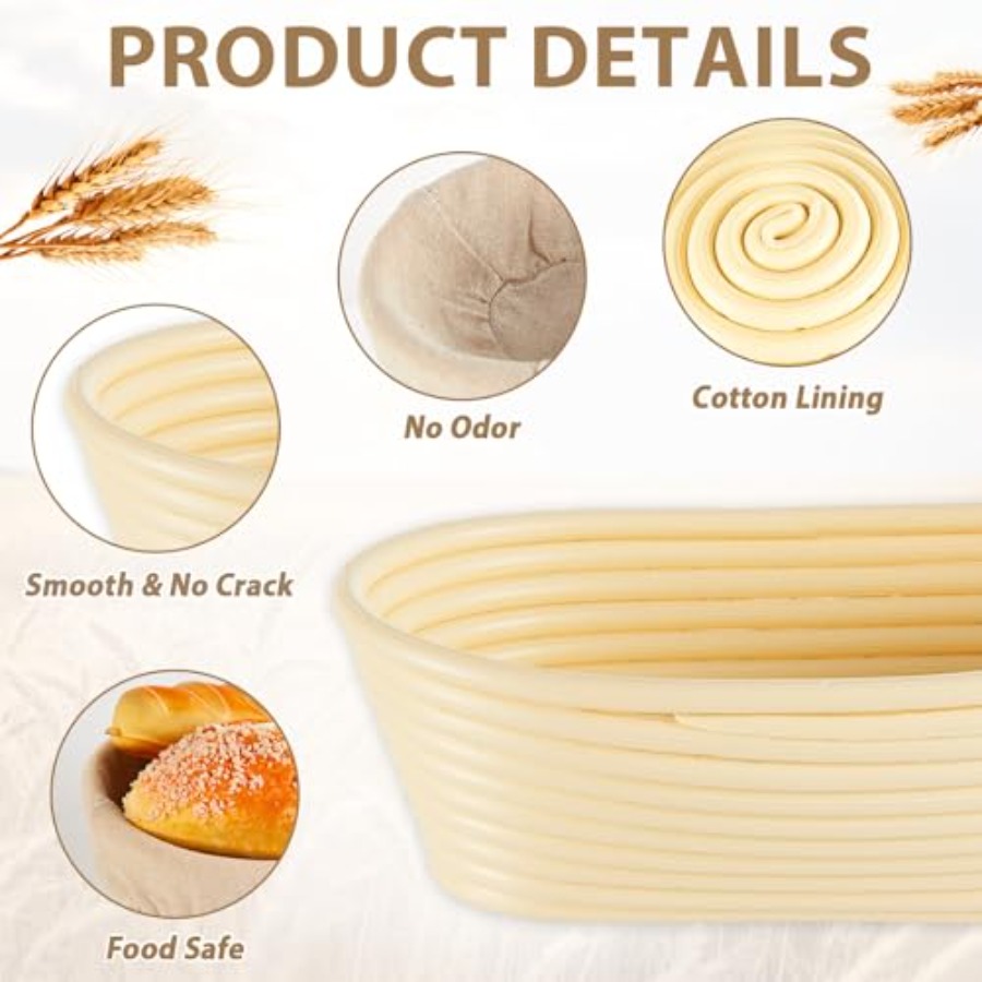 Pack Banneton Bread Proofing B – обзор и цена Proofing Basket Banneton