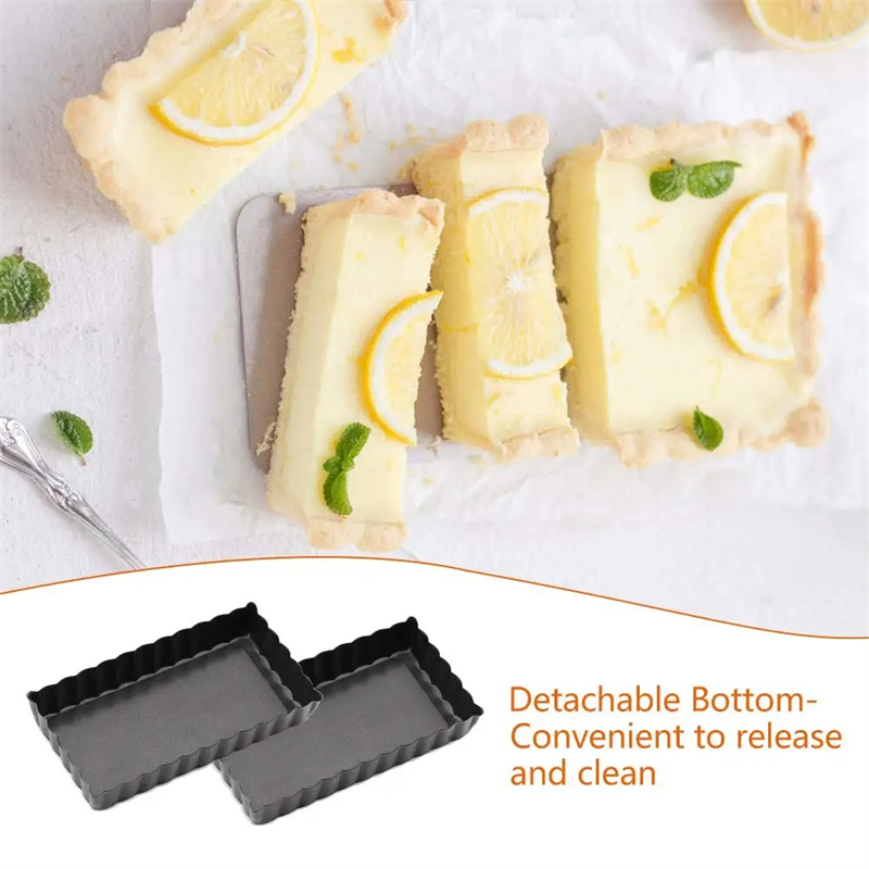 6Pcs Mini Tart Pan Set Rectang – обзор и цена Tart Pan Loose