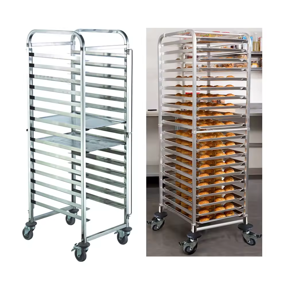1/1 1/2 GN Pan Stainless Steel – обзор и цена Kitchen Baking Trolley