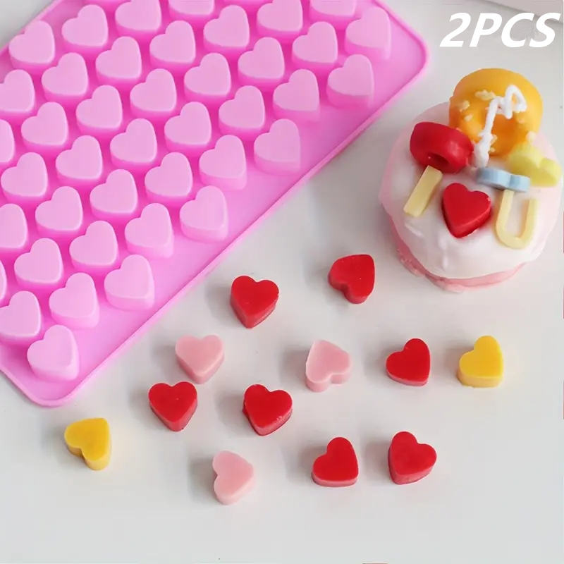 55 Mini Heart Shapes Silicone  – обзор и цена Kitchen Appliances For Baking