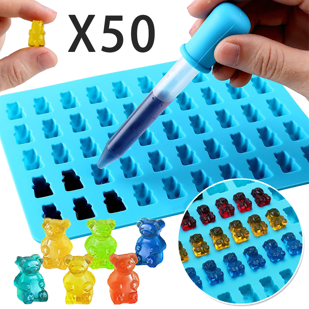 50Grids Gummy Bear Mold Silico – обзор и цена Kitchen Appliances For Baking