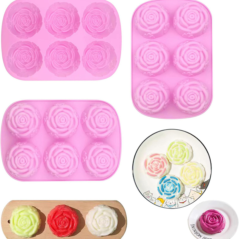 Silicone 6Holes Flower Rose Ca – обзор и цена Kitchen Baking Dishes