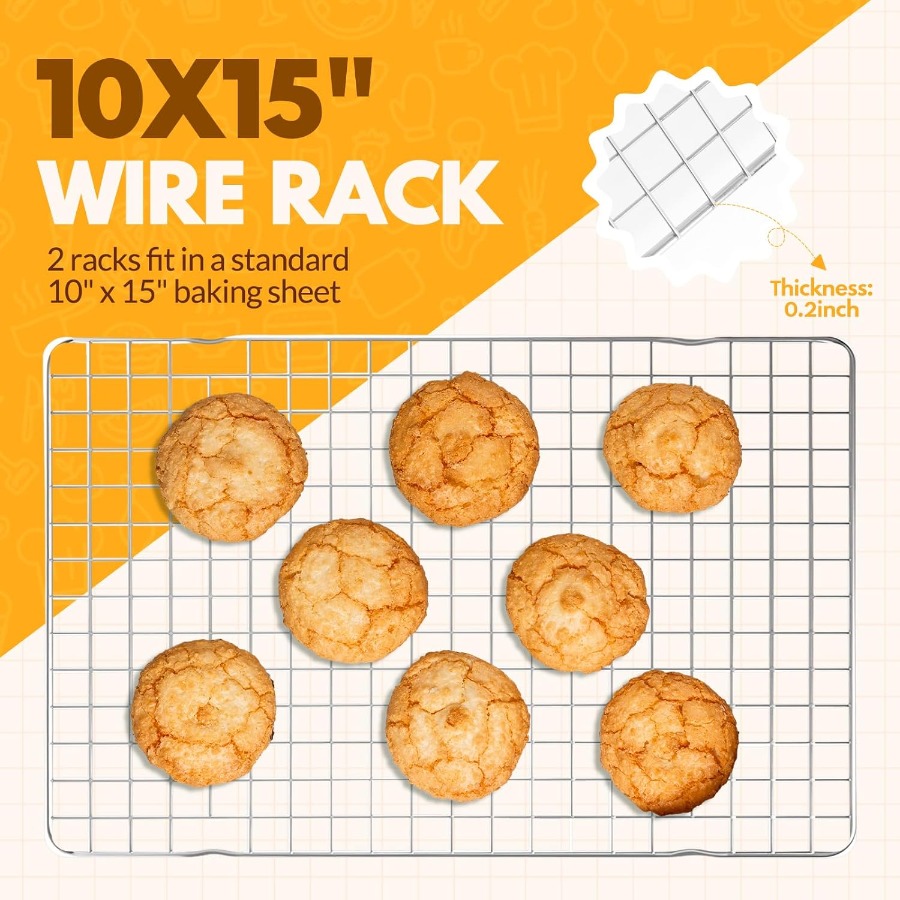 2 PCS Cooling Racks for Cookin – обзор и цена Cooling Rack Wire