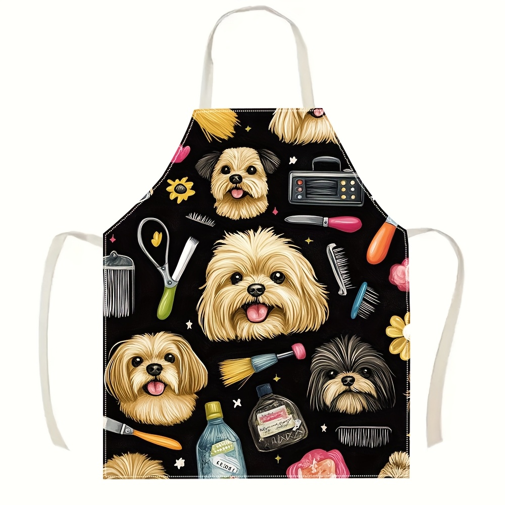 1pc Funny Dog Groomer Apron wi – обзор и цена Kitchen Baking Background