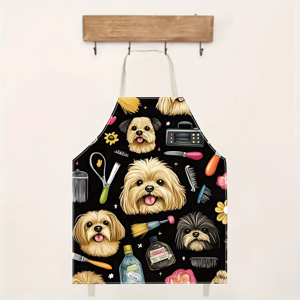 1pc Funny Dog Groomer Apron wi – обзор и цена Kitchen Baking Background
