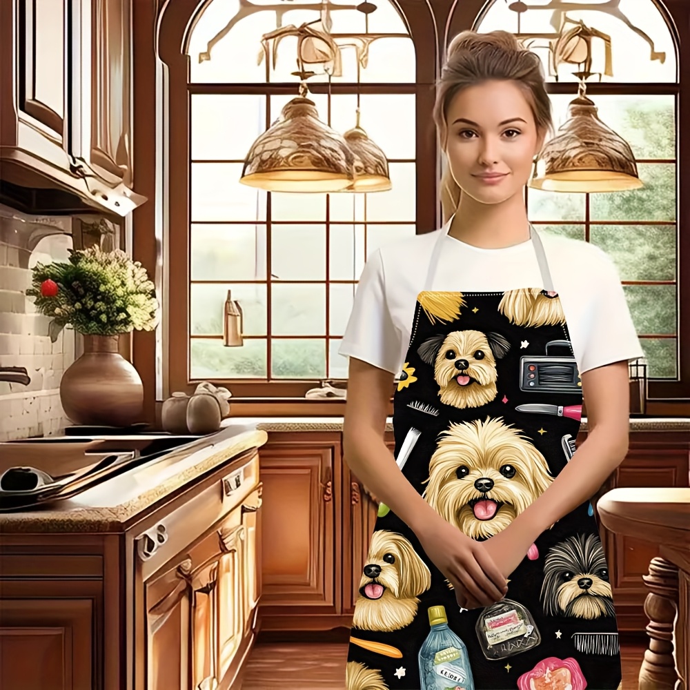 1pc Funny Dog Groomer Apron wi – обзор и цена Kitchen Baking Background