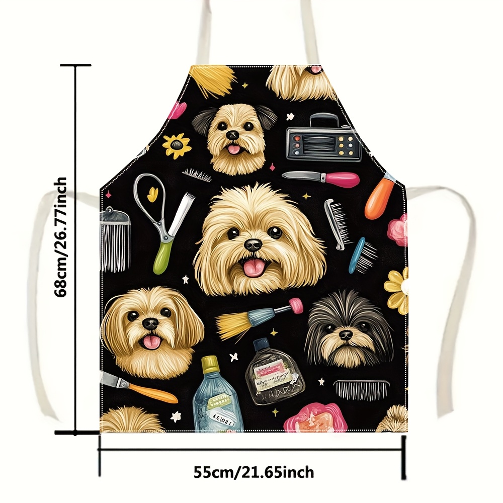 1pc Funny Dog Groomer Apron wi – обзор и цена Kitchen Baking Background