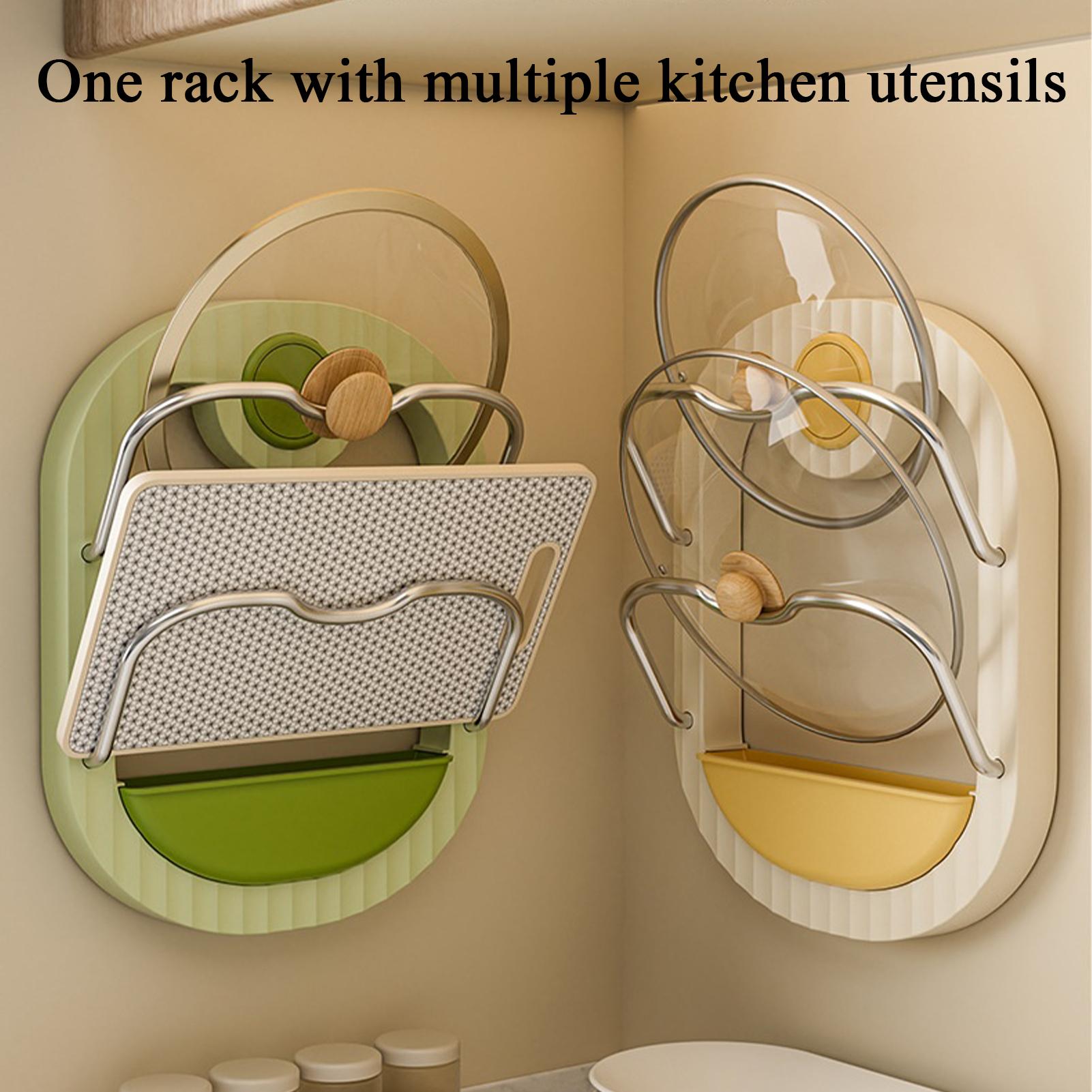Pot Lid Rack 2-Tier Wall Mount – обзор и цена Kitchen Baking Cupboard