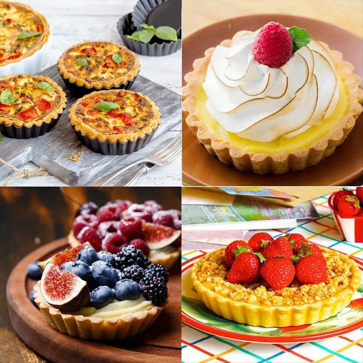 ABNH 4Pcs 4In/10cm Mini Pie Mu – обзор и цена Tart Pan Loose