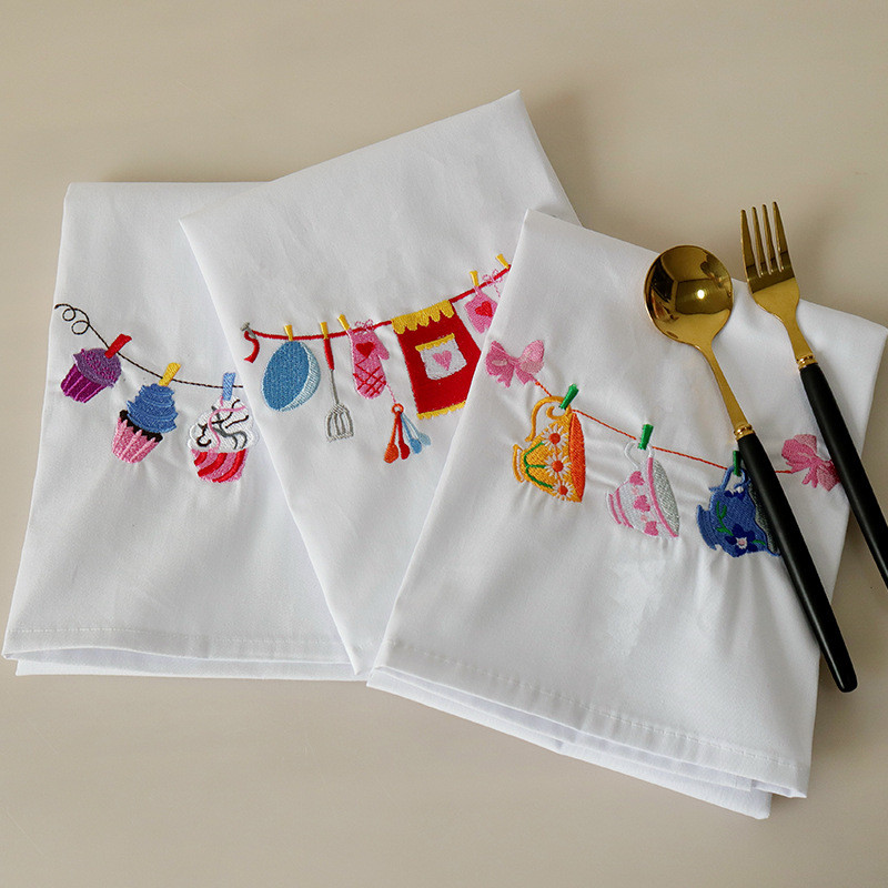 1Pc Home Embroidered Napkin Ba – обзор и цена Kitchen Baking Background