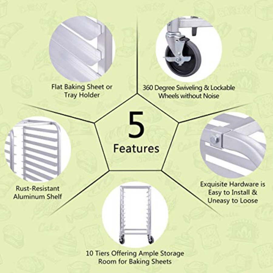 Commercial kitchen bakery rack – обзор и цена Kitchen Baking Trolley