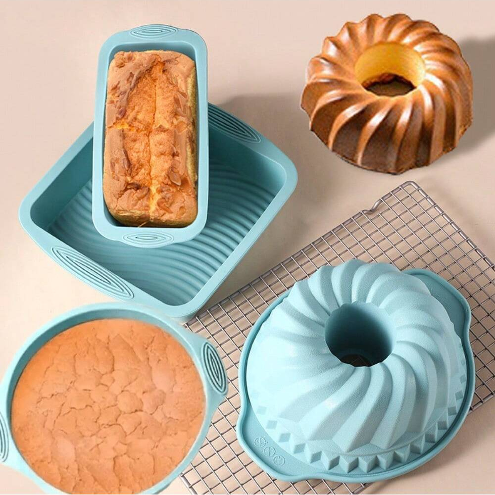 Silicone Cake Baking Mould Set – обзор и цена Kitchen Appliances For Baking