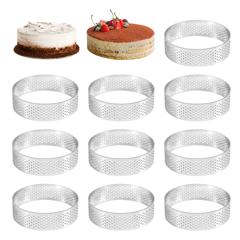 10Pcs Circular Tart Rings with – обзор и цена Kitchen Baking Cake