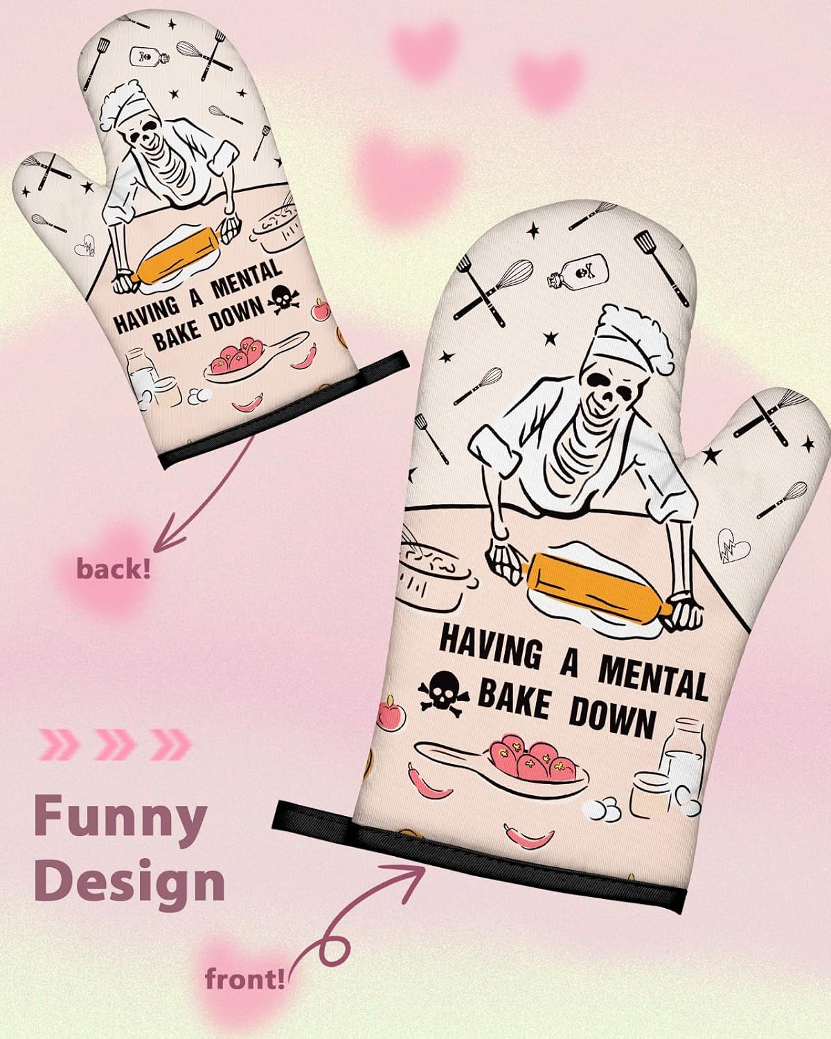 Funny Oven Mitts Heat Resistan – обзор и цена Kitchen Design For Baking