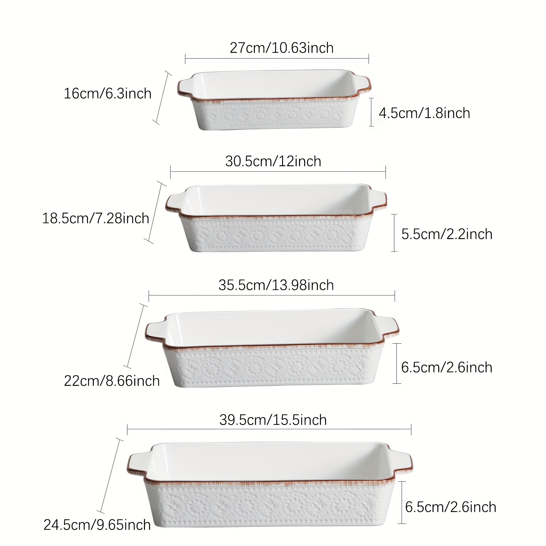 Ceramic Bakeware Set of 4, Por – обзор и цена Kitchen Baking Cake
