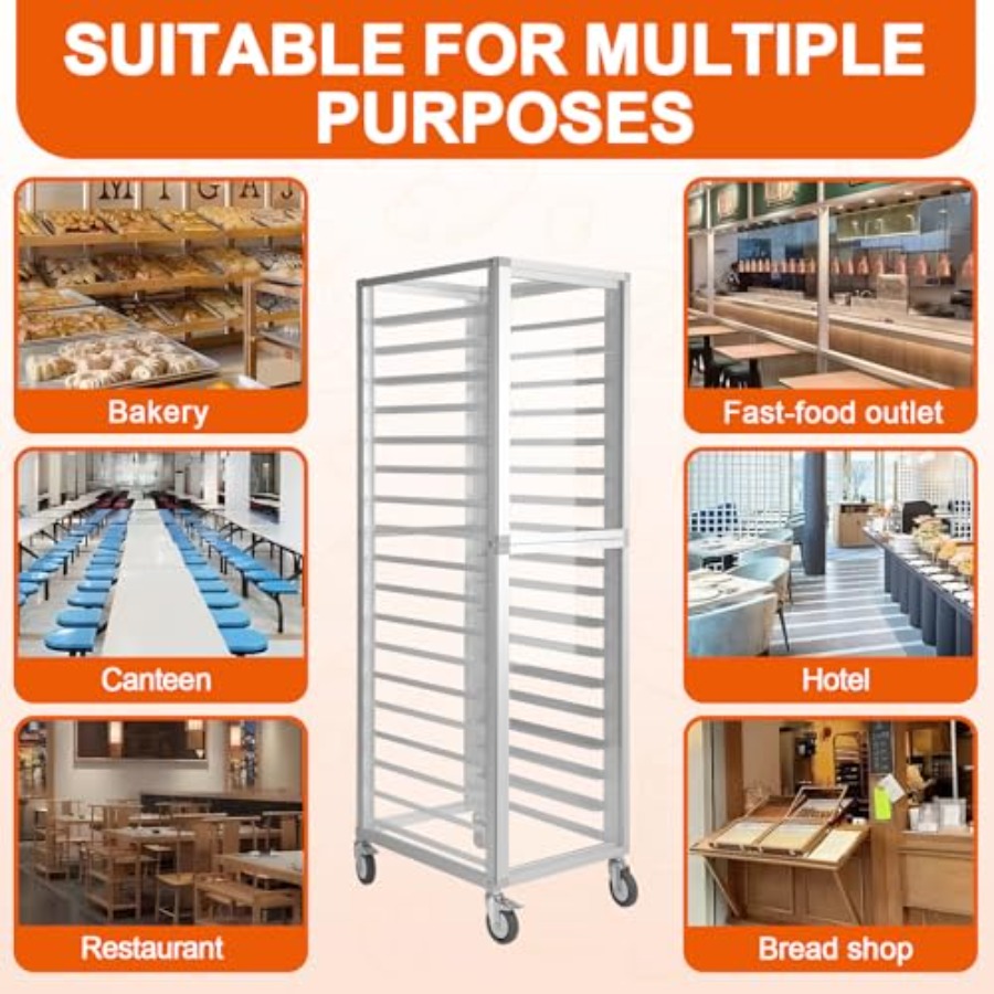 Commercial bakery rack for bun – обзор и цена Kitchen Baking Trolley