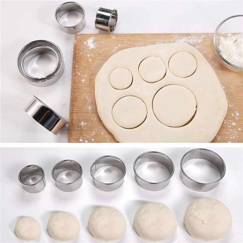 5PCS Round Stainless Steel Bis – обзор и цена Kitchen Appliances For Baking