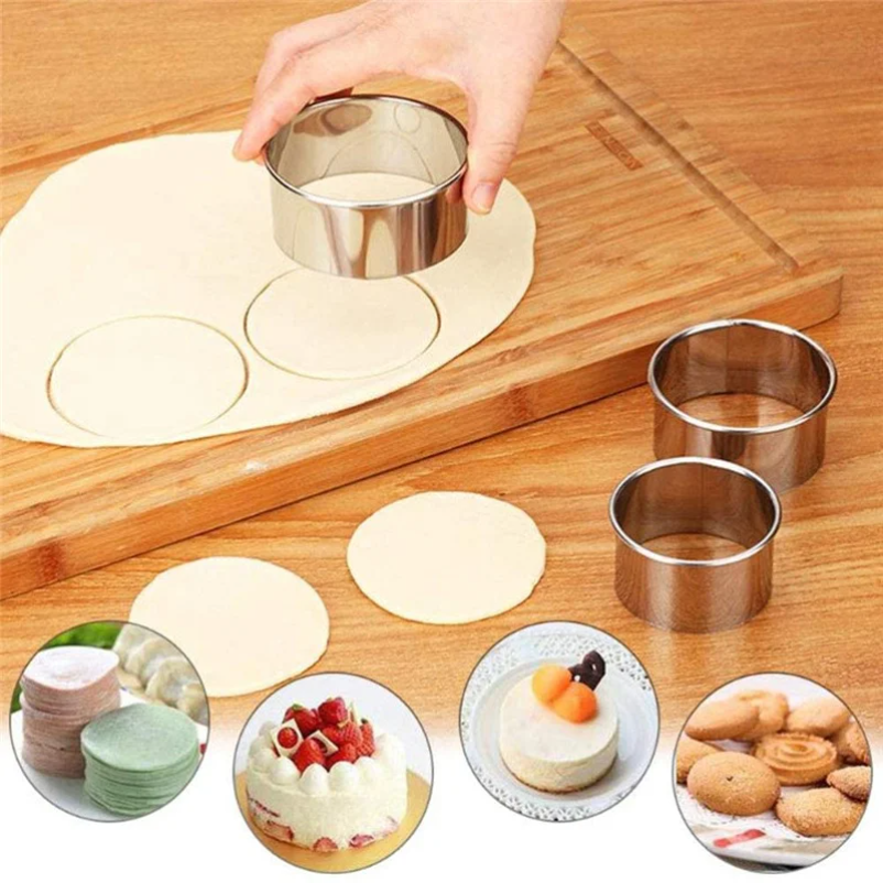 5PCS Round Stainless Steel Bis – обзор и цена Kitchen Appliances For Baking