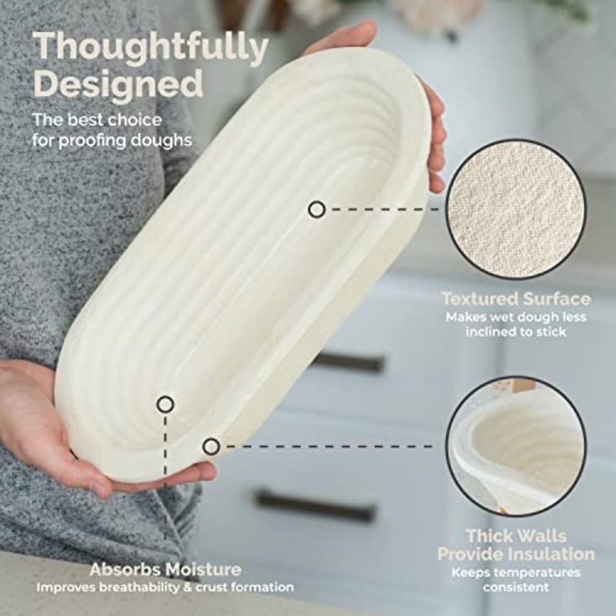 Oval 750g Groove Banneton Brea – обзор и цена Proofing Basket Banneton