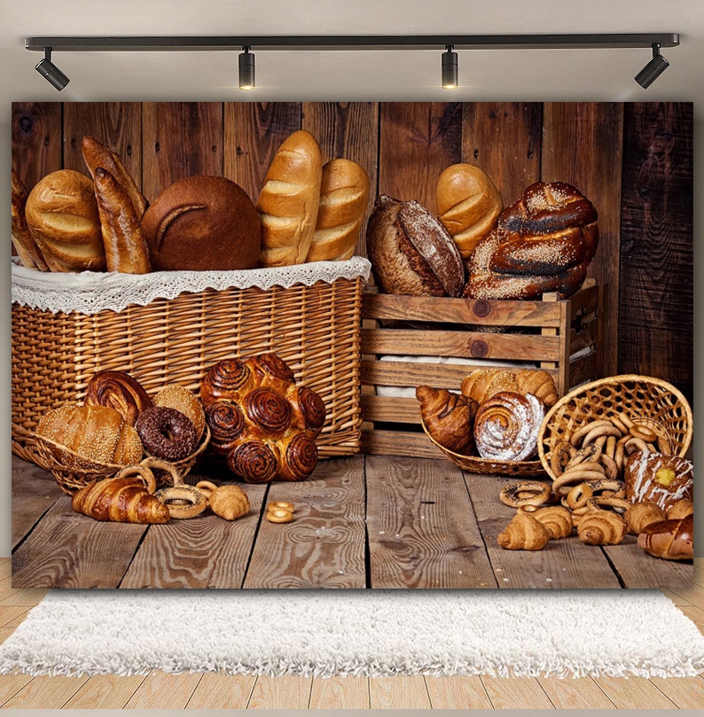 Cooking Bread Backdrop for Pho – обзор и цена Kitchen Baking Background