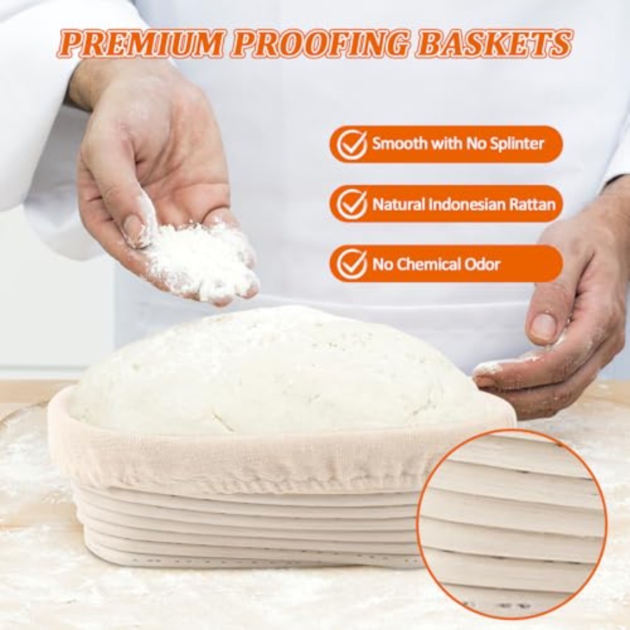 6 Pack Oval Banneton Proofing  – обзор и цена Proofing Basket Banneton