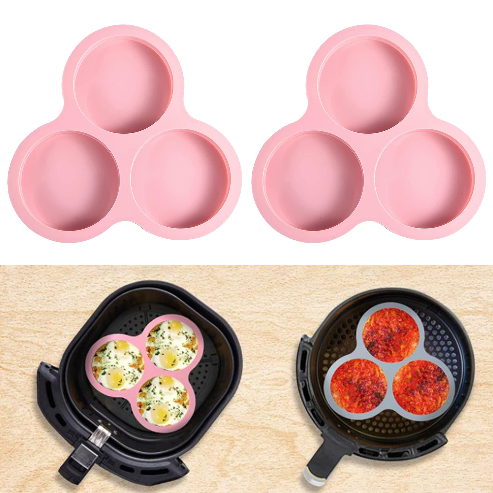1/2pcs Silicone Air Fryer Egg  – обзор и цена Kitchen Appliances For Baking