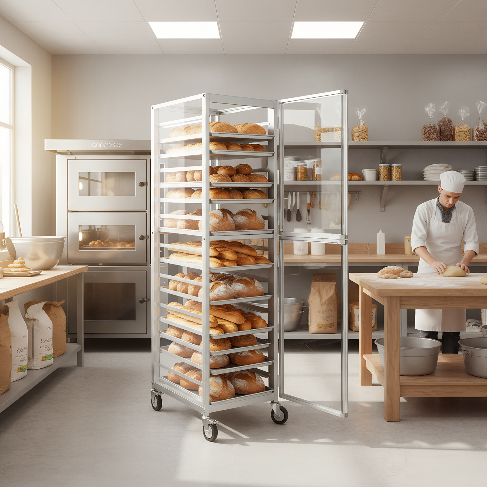 18 Tiers Baking Tray Rack with – обзор и цена Kitchen Baking Trolley