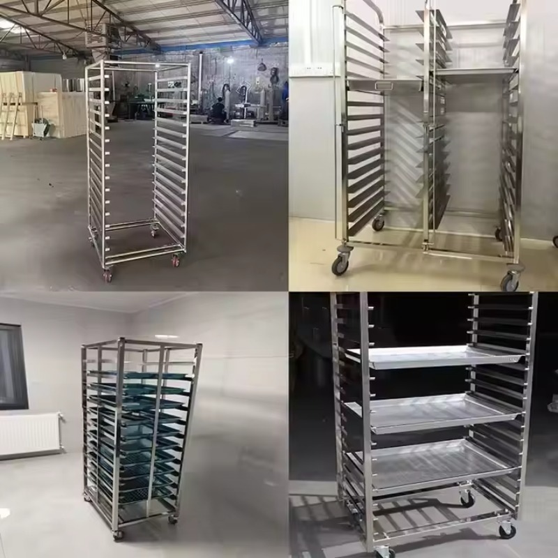 6 10 15 16 Tiers Stainless Ste – обзор и цена Kitchen Baking Trolley