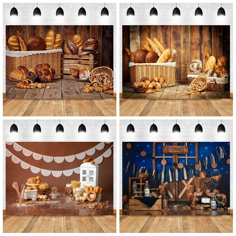 Wooden Planks Backdrop Baking  – обзор и цена Kitchen Baking Background