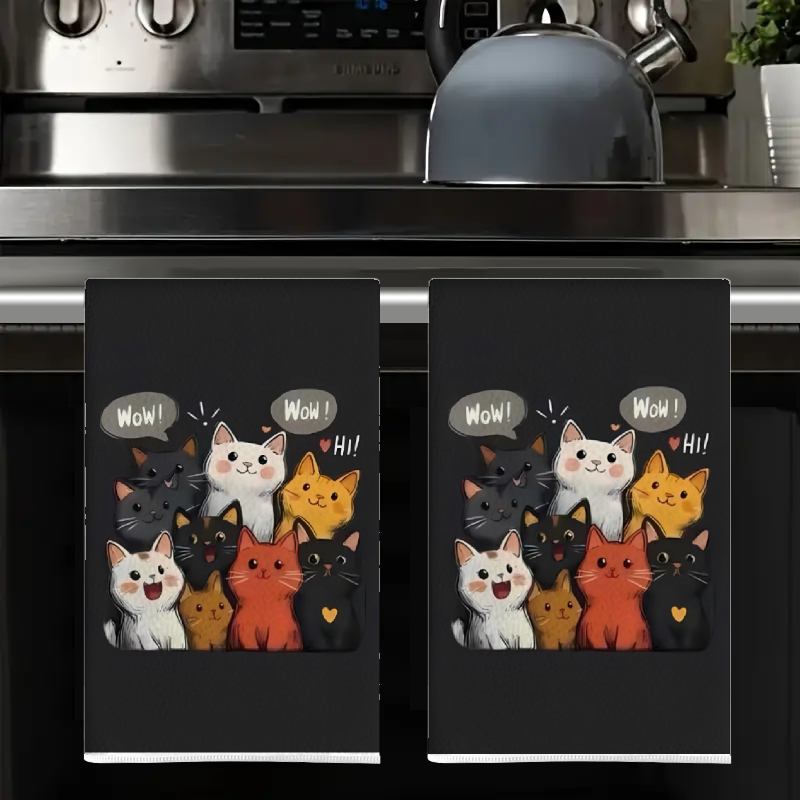 2Pcs, Black Background Cat-The – обзор и цена Kitchen Baking Background