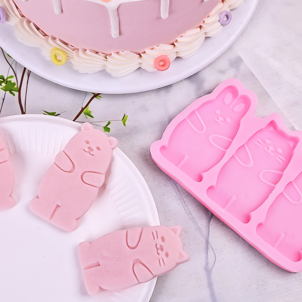 1pc Cartoon Triple Link Rabbit – обзор и цена Kitchen Baking Cake