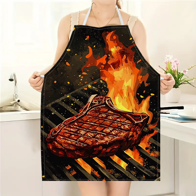 1pc BBQ Steak Apron with Flame – обзор и цена Kitchen Baking Ideas