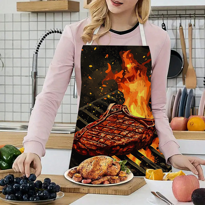 1pc BBQ Steak Apron with Flame – обзор и цена Kitchen Baking Ideas
