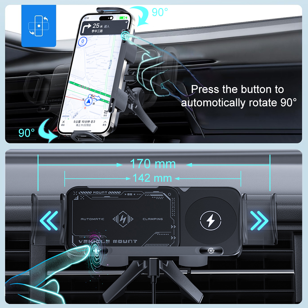 Car Wireless Charger Dual Coil – обзор и цена Cooling Rack Wire