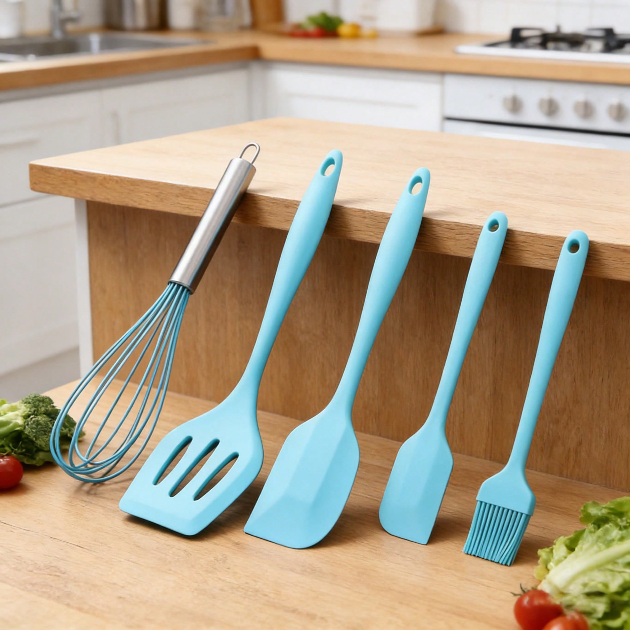 Silicone Cooking Utensils Set, – обзор и цена Kitchen Baking Utensil