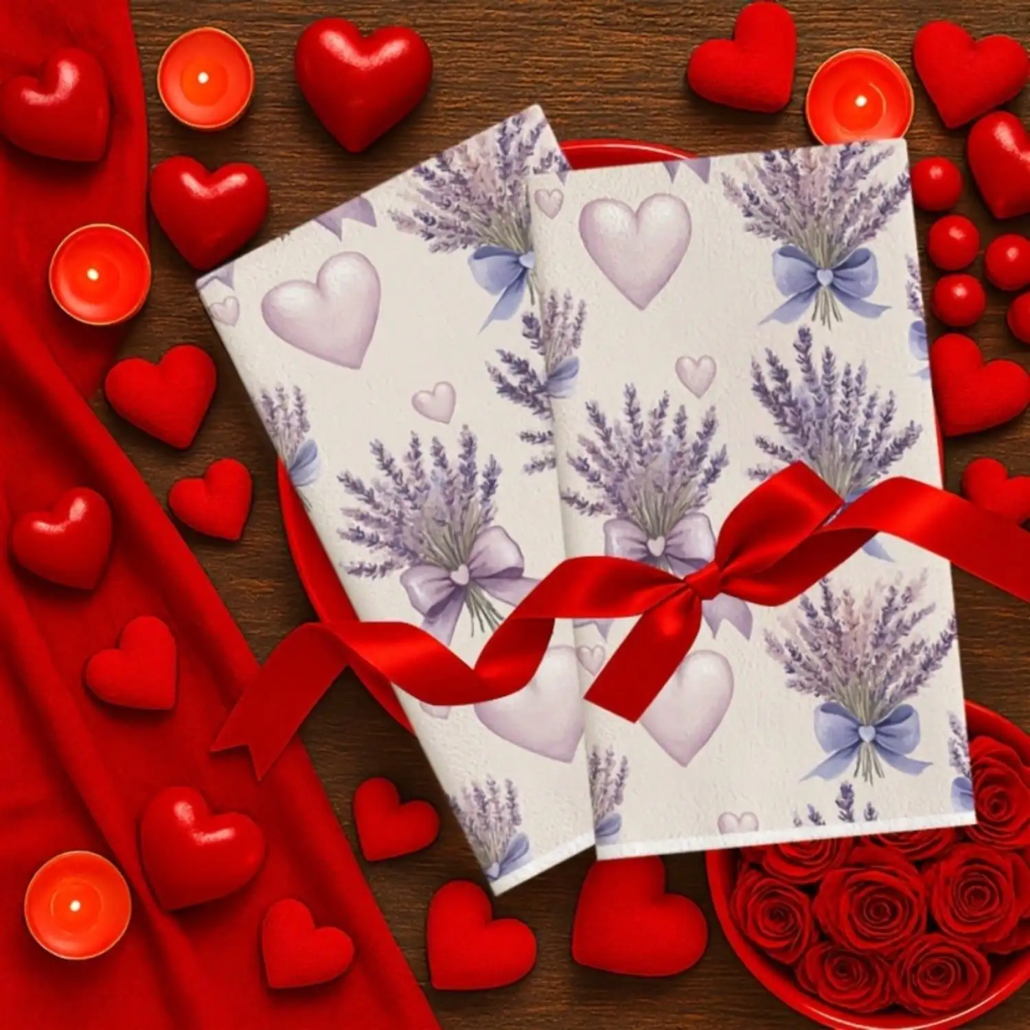 2pcs Valentine's Day Lavender  – обзор и цена Kitchen Baking Dishes