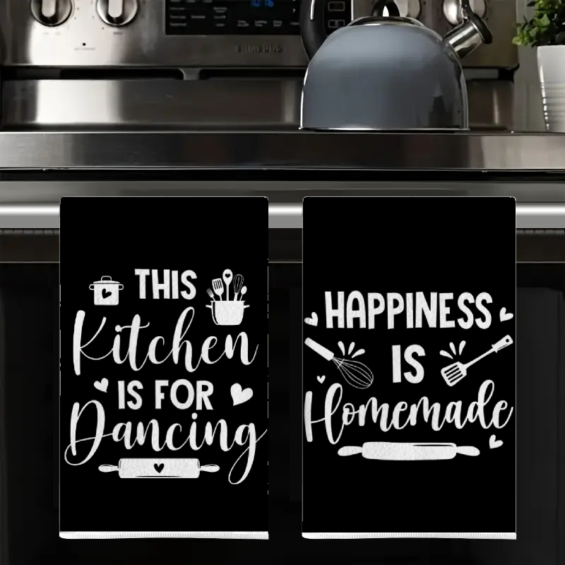 2Pcs, Kitchen Towels with Fun  – обзор и цена Kitchen Baking Background