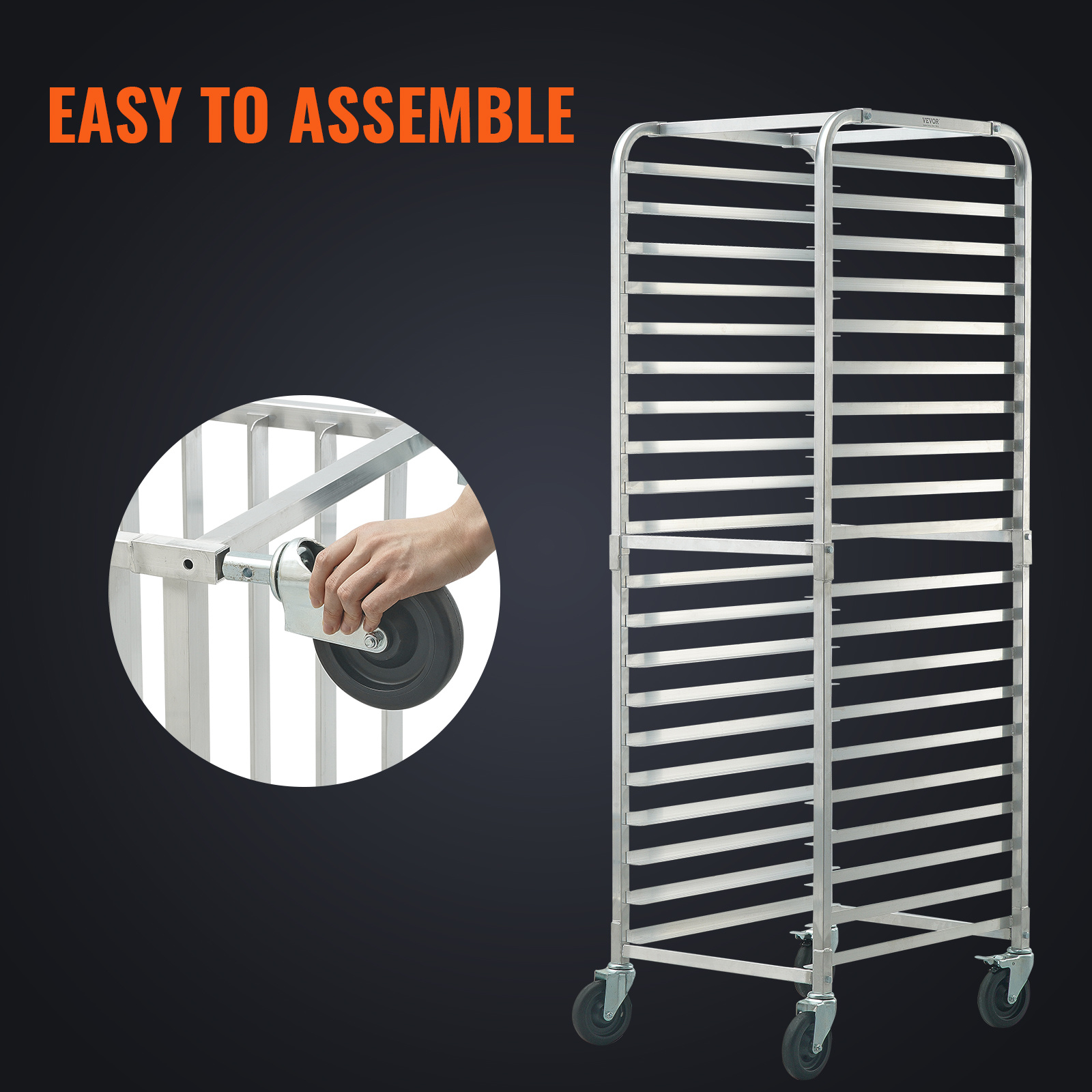 VEVOR Bun Pan Rack, 20-Tier Co – обзор и цена Kitchen Baking Trolley